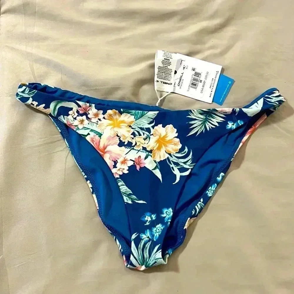 NWT Women’s O’Neill swim bottoms size XL tulum tropical rockley bikini - Picture 3 of 5